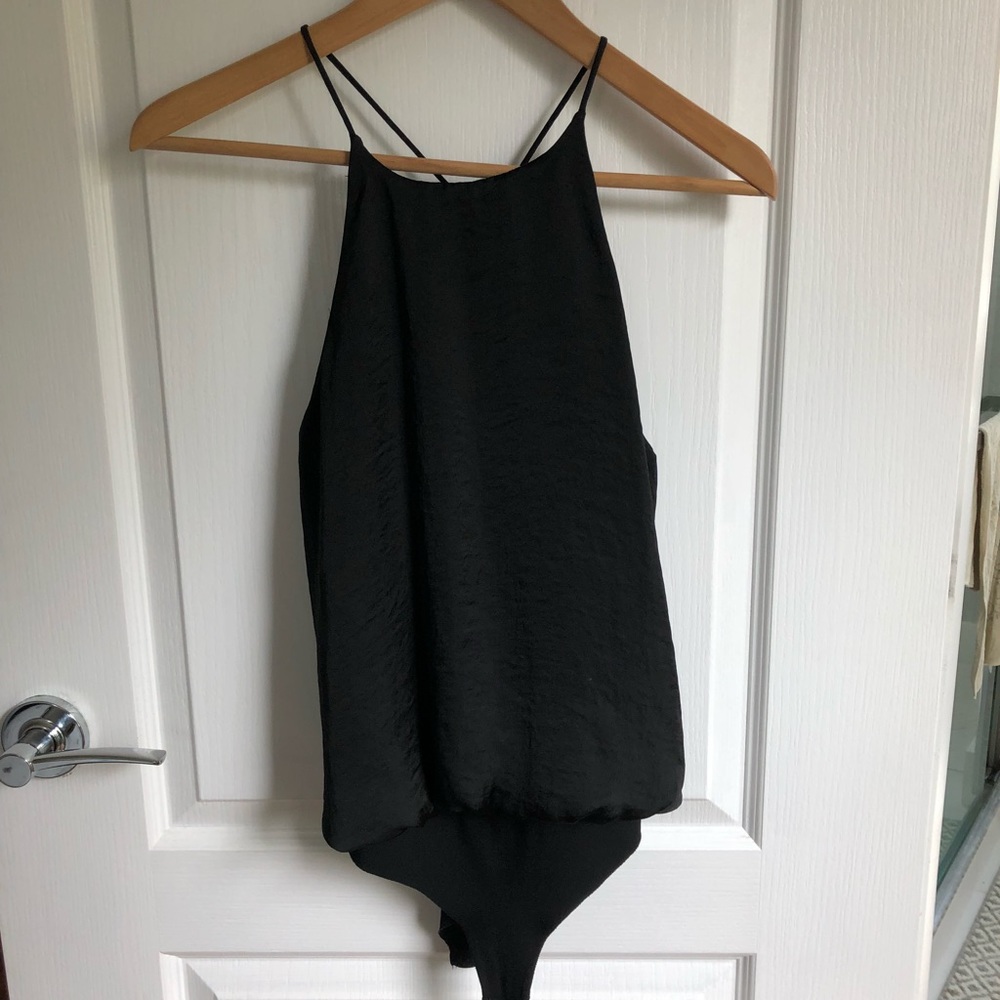 Black Halter Bodysuit